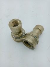 New Hansen Coupling Division B6-HKP 3/4 Brass Hydraulic Coupler FEM. Ship FREE