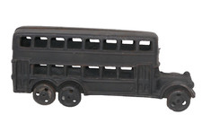 A C Williams Cast Iron Double Decker Bus Driver Toy