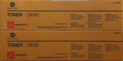 Genuine Konica Minolta TN611M Toner Magenta A070350 for Bizhub C451/C550/C650