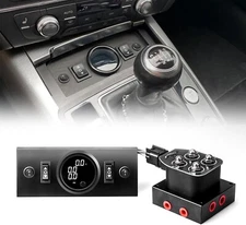 Solenoid 4-Valve manifold valve kits with Control Panel & Air pressure gauge