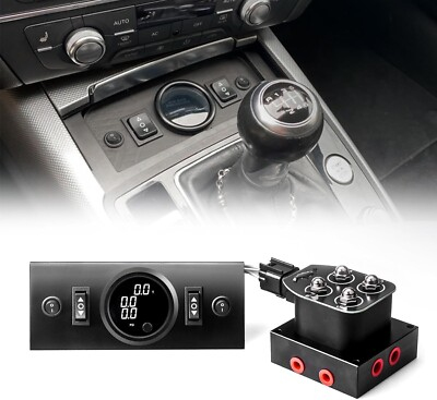 #ad Solenoid 4 Valve manifold valve kits with Control Panel amp; Air pressure gauge $109.99