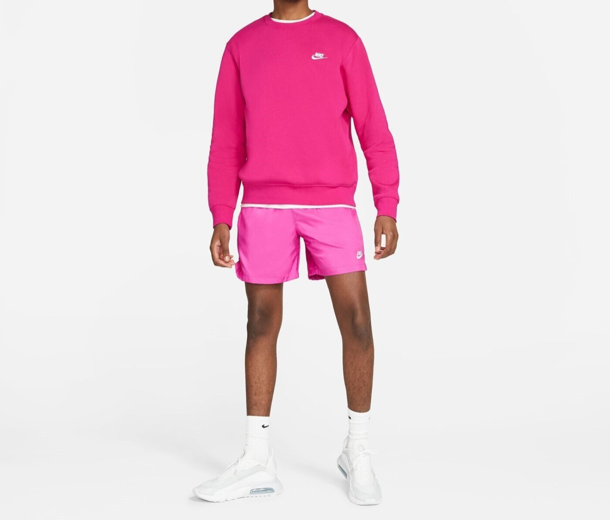 nike sportswear club fleece fireberry