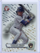 2023 Topps Pristine Christian Yelich Refractor - Milwaukee Brewers