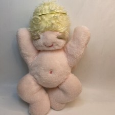 Vintage Ms Noah Angel Pink Plush Stuffed Doll with Dress 13  