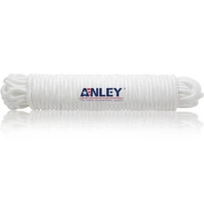 Anley 50 Ft x 1/4" Flag Pole Halyard Rope Compatible with Flagpoles Up to 25ft