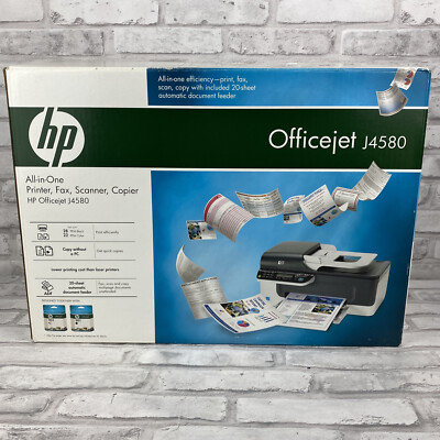 HP OfficeJet J4580 Printer - Print, Copy, Scan, & Fax New Open Box