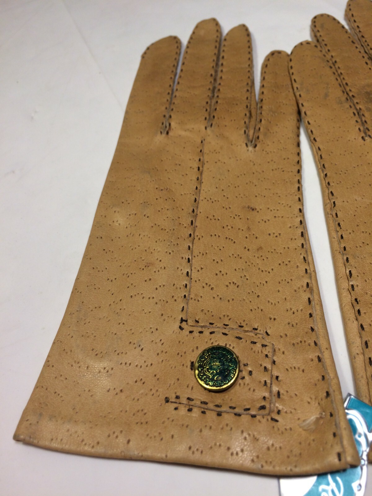 Vintage Tan Ran Raalte Women Driving Gloves (Size 7 … Gem