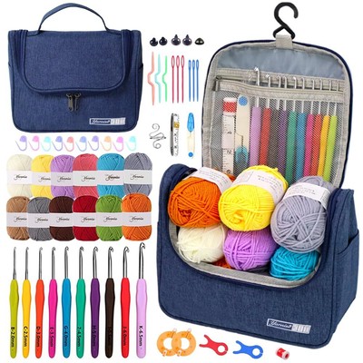 Crochet Kits for Beginners All in One Crochet Kits with 840 Yards Crochet Yar...