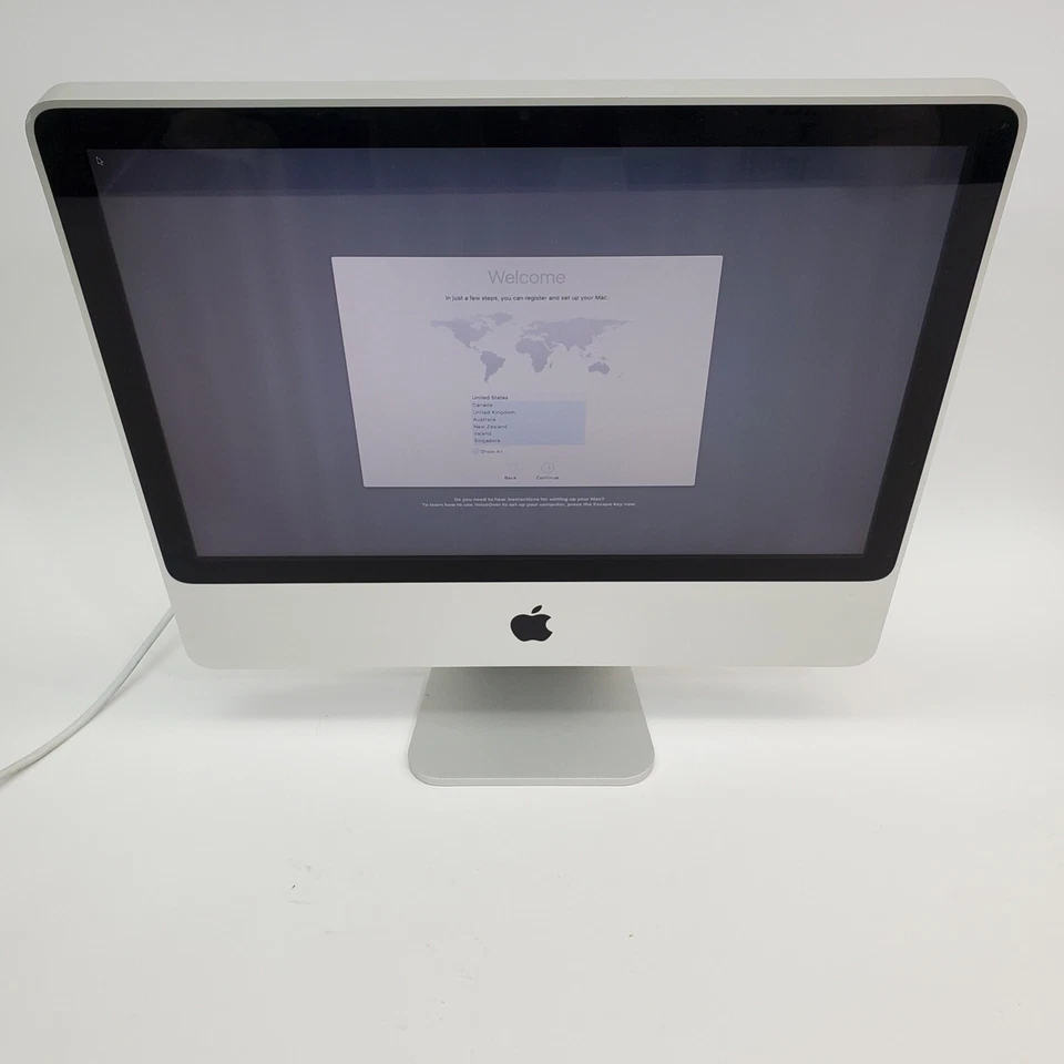Apple iMac 20" A1224 (Mid-2007) Core 2 Duo 2.66GHz 4GB 250GB OSX 10.11.6 El Cap - Image 2 of 4