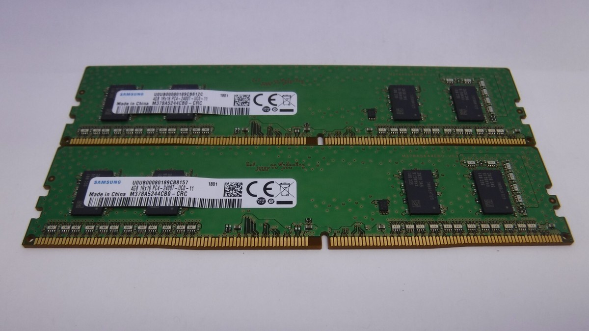 Samsung 8GB (2 x 4GB) DDR4 1Rx16 PC4-2400T-UC0-11