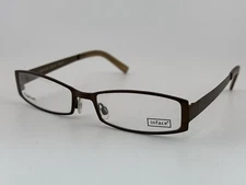 INFACE EYEWEAR - Brown Titanium Rectangle Eyeglass Frames if1061-077 52-17