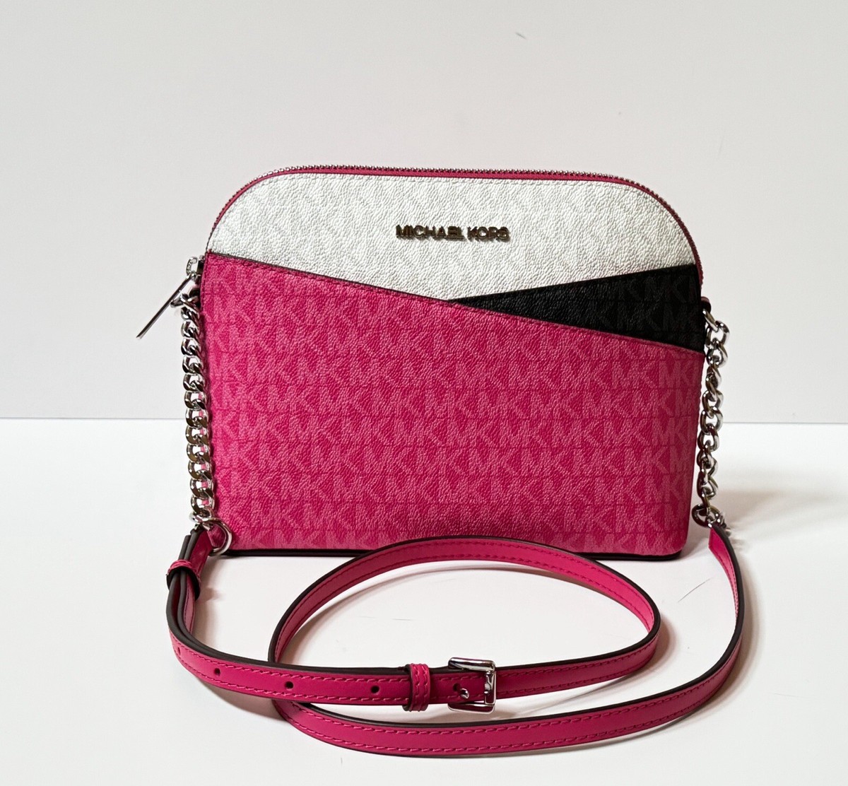 MICHAEL KORS JET SET TRAVEL DOME SHOULDER CROSSBODY BAG MK DRAGON