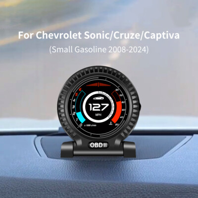 HUD OBD2 Head Up Display for Chevrolet Sonic/Cruze/Captiva 2008-2024 Gasoline