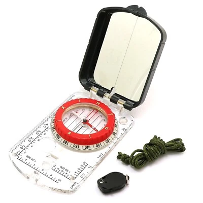 Sirius Survival Adjustable Declination Compass for Maps for Hiking & Navigation