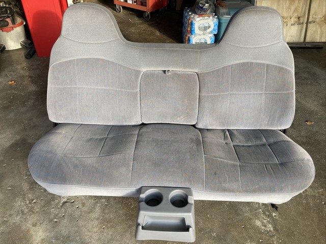 19871997 FORD OBS F150 f250 F350 GREY CLOTH MANUAL BENCH SEAT ARMREST