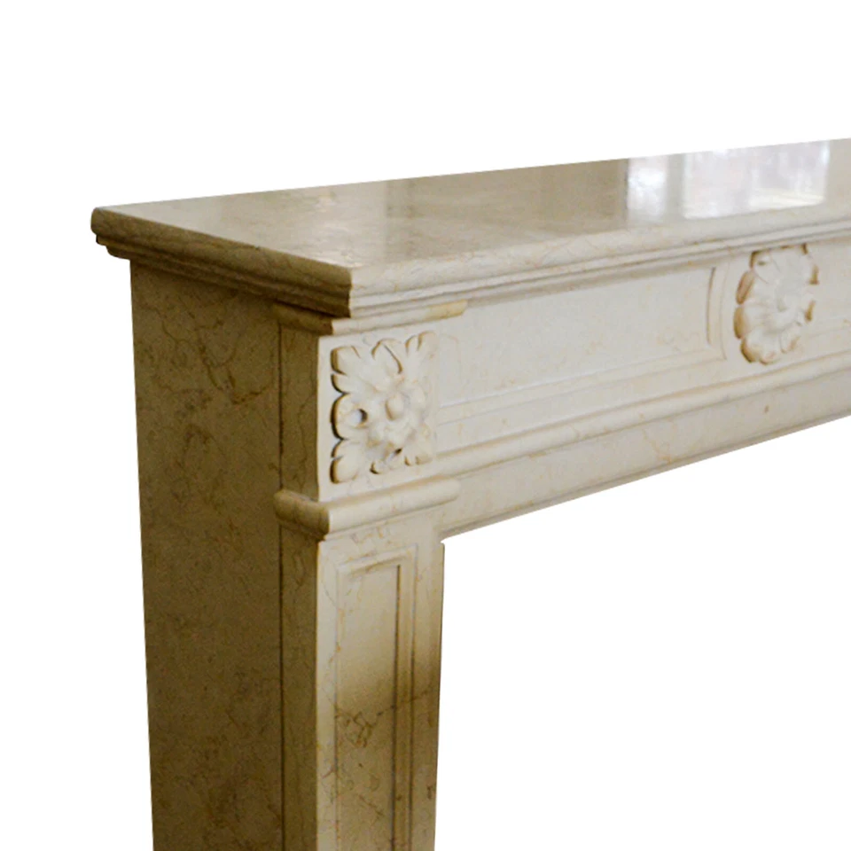 Chimenea Abrigo Mármol Amarillo Egipcio Marco Clásico L150Cm Foto 4 de 4