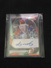 2020 Prizm Baseball Aristides Aquino Cosmic Haze Auto 18/50 Reds Rare