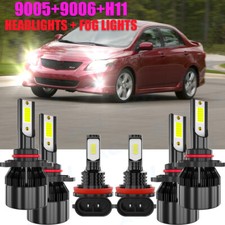 For Toyota Corolla 2009 2010 2011 2012 2013 6x Led Headlight Hilofog Light Kit