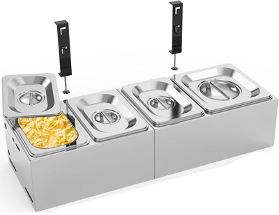 Topping Station for Grill Table,Condiment & Topping Station for Pizza Oven Stand
