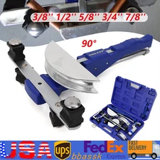 Ratcheting Pipe Tube Bender HVAC Refrigeration Tool 3/8'' 1/2'' 5/8'' 3/4'' 7/8'