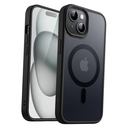 Magnetic Case for iPhone 15 6.1-Inch Compatible with MagSafe, Black