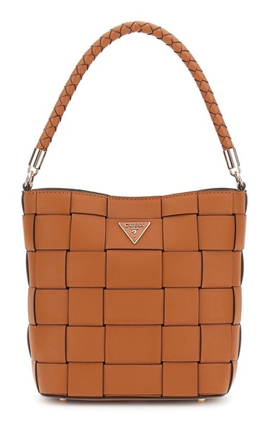 Guess Maylee Bucket Bag UmhäNgetasche Tasche Caramel Braun Neu-image