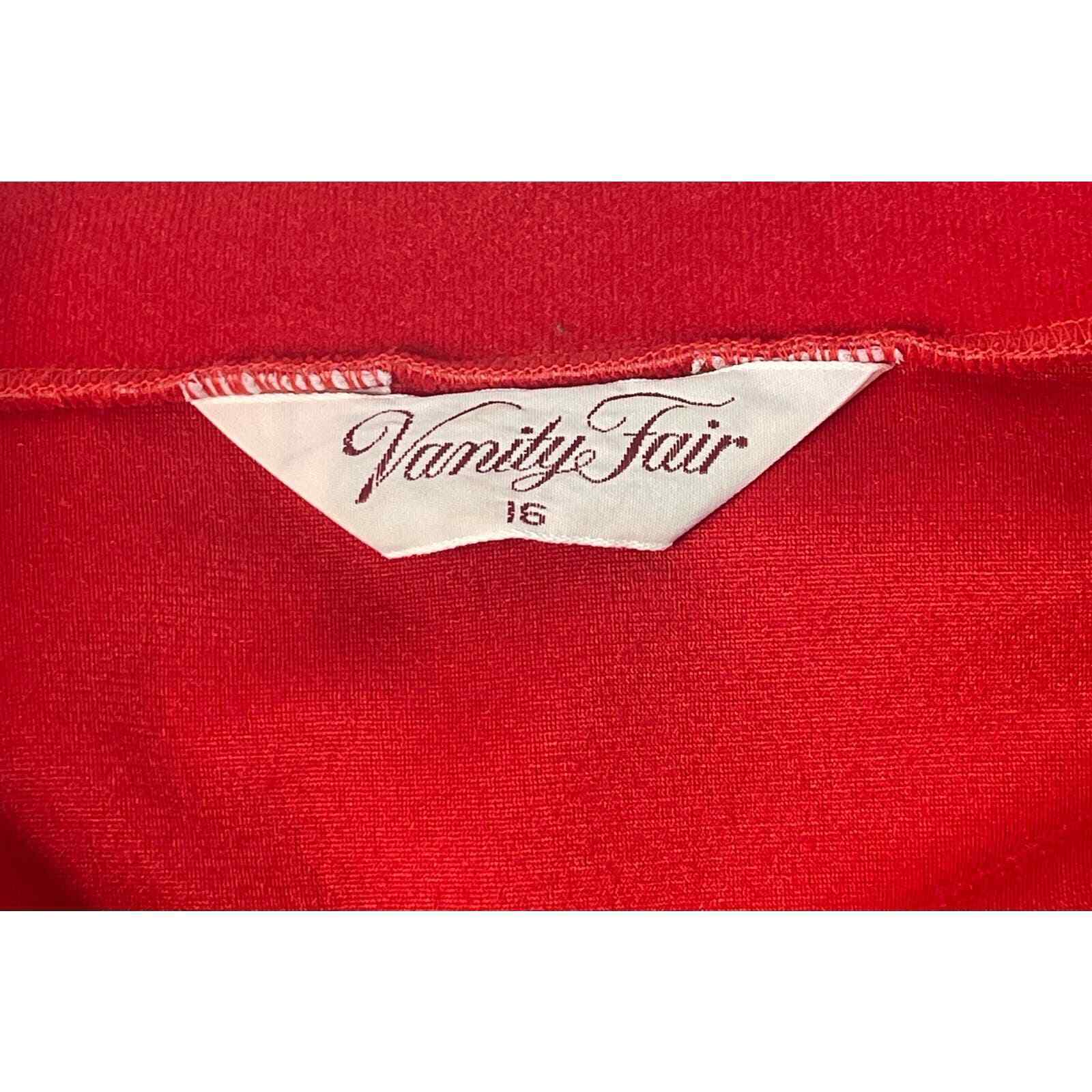 Vintage 60s 70s Vanity Fair Velour  Night Dressin… - image 8