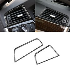 2x Kohlefaser Armaturenbrett Air Outlet Cover Für BMW 5 Serie F10 F18 2011-2017