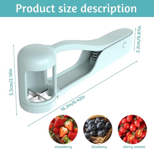 Grape Cutter,Slicer,Tomato Cherry Strawberry Cutter Tools for Vegetable Salad - Picture 7 of 7