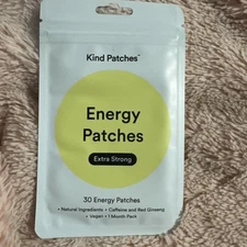 Kind Patches Energy Patches -Extra Strong,Natural Ingredients,Caffeine,Magnesium