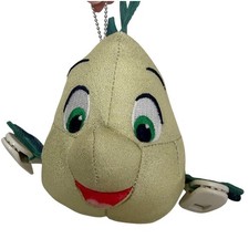Disney Tokyo Resort Flounder Shoulder Plush The Little Mermaid Metallic Shimmer