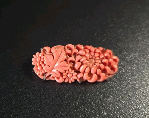Antique Art Deco Czech Glass Brooch