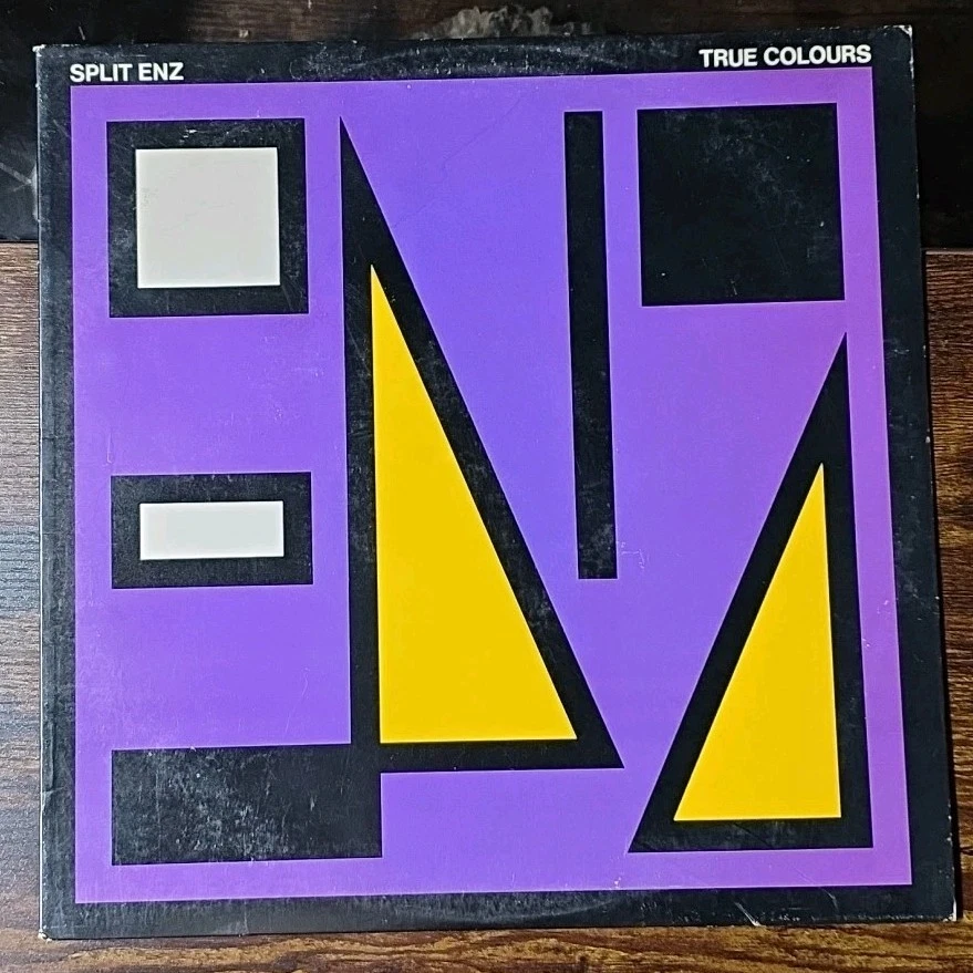 Split Enz ~ True Colours ~ 1980 Holographic Laser Etched Vinyl LP Special ED  EX Foto 2 de 4