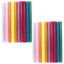 100 Pcs Resin Hot Melt Glitter Glue Sticks Colorful Adhesive for Craft  0.21 per stick