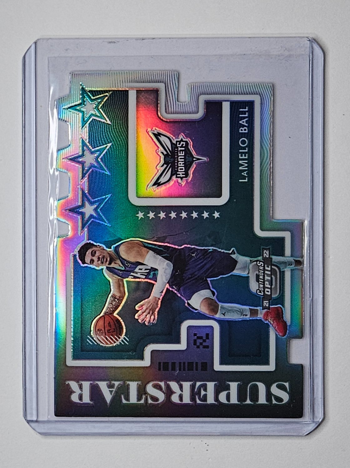 LaMelo Ball 21-22 Contenders Optic Superstar Holo #2 Hornets Prizm Panini NBA 💿