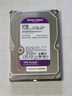 Western Digital Purple, 2TB, WD22EJRX 89BEMY0 NVR Surveillance Hard Drive - SATA