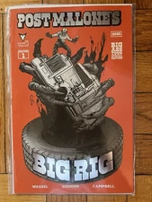 Post Malone’s Big Rig #1 Comic Book Special Tour Edition Cahoon Foil Variant