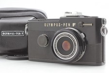 Black Near MINT Olympus Pen F Film Camera 38mm f/2.8 Pancake Lens From JAPAN