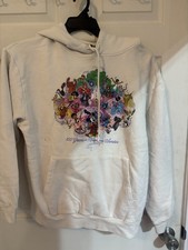 Disney Hoodie Size XL Ivory 100 Years of Music And Wonder Sweatshirt Mickey 204