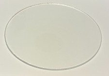 4-Pack -Acrylic Circle Disc-0.090" 3/32" thick-Clear-7" Diameter