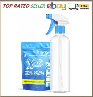 X-ALL Multi-Purpose Cleaner - Spray Bottle and 5x Cleaning Tablets