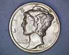 1937-D MERCURY DIME XF** 122-6A