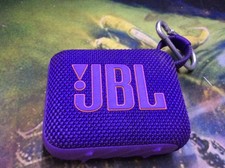JBL Go Portable Bluetooth Speaker w/ Carrying Strap, Purple, Rectangular