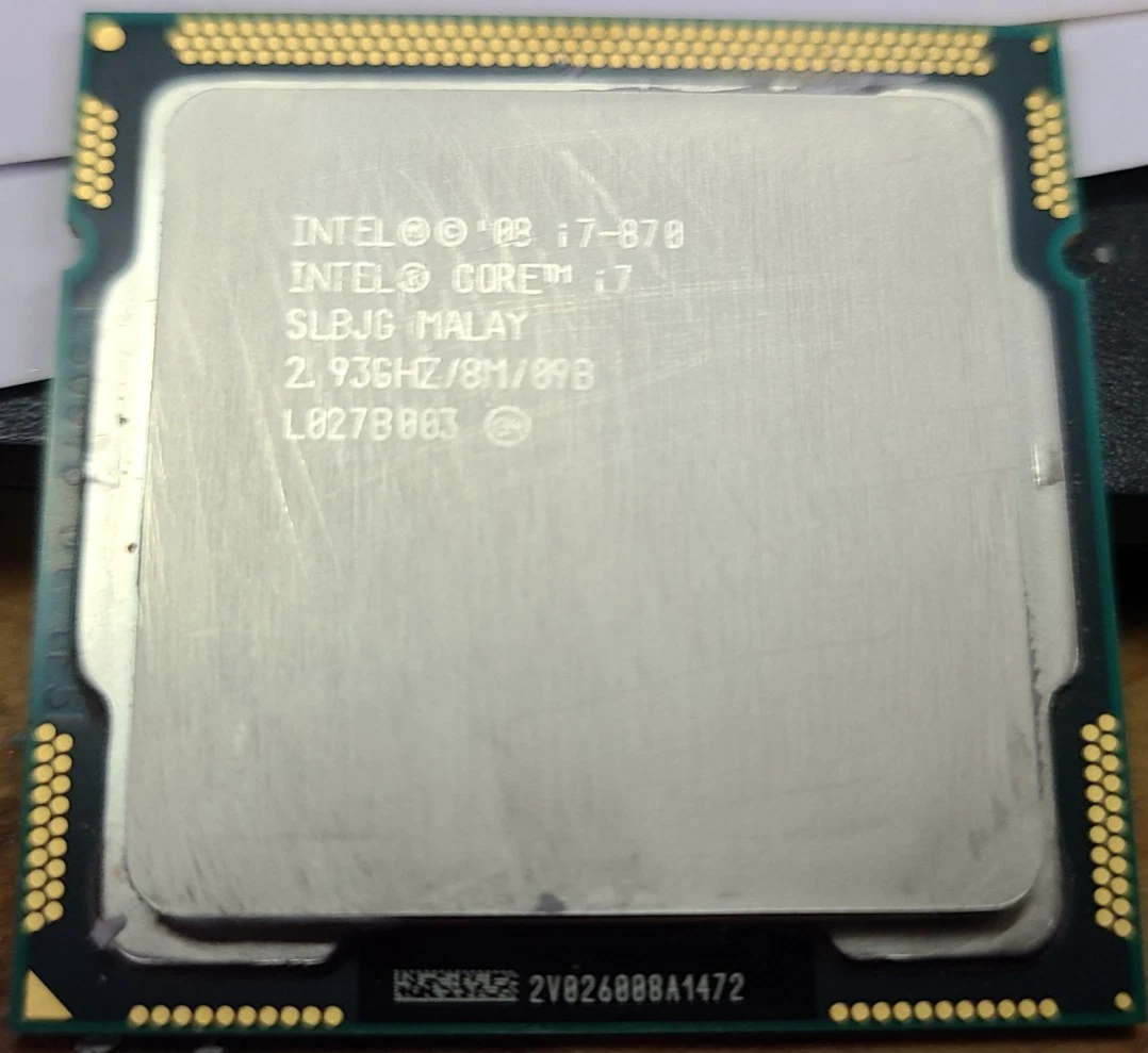 Las mejores ofertas en Intel Core i7-870 CPU Core i7 1st