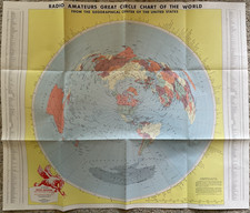 Cartes radioamateur x2 + Atlas mondial 11ème éd. Grand cercle 6ème éd. 90 - Zone 2ème