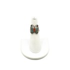 Southwest Sterling Turquoise Red Coral Onyx 5.5-10.25 Rings Lot of 5 #S5225-2 — photo 4