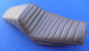 Saddlemen Ribbed Step-up Brown Seat Harley Sportster 1200 883 4.5 Gal 2004-2022