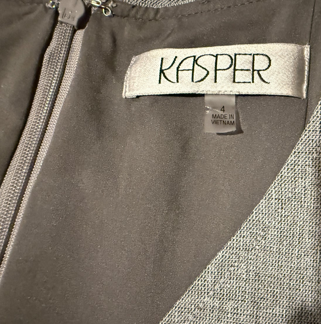 KASPER Womens Perfect Basic Gray Career Dress - S… - image 5