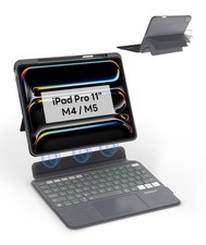 iPad Pro 11 Inch Keyboard Case M4/M5 Backlit Trackpad Bluetooth Magnetic
