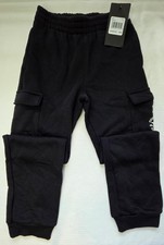Converse Boys Black Fleece Cargo Jogger Pants Size S 8-10 NWT Description: